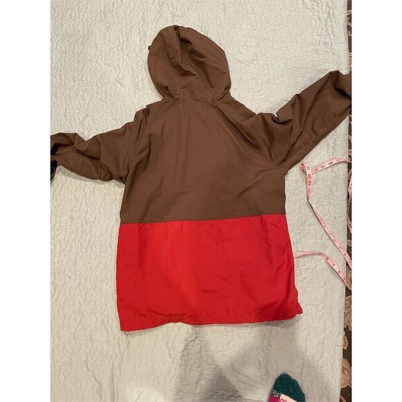 LL Bean Men's Windbreaker Jacket L Multicolor Color Block Hooded Zip - Picture 10 of 10